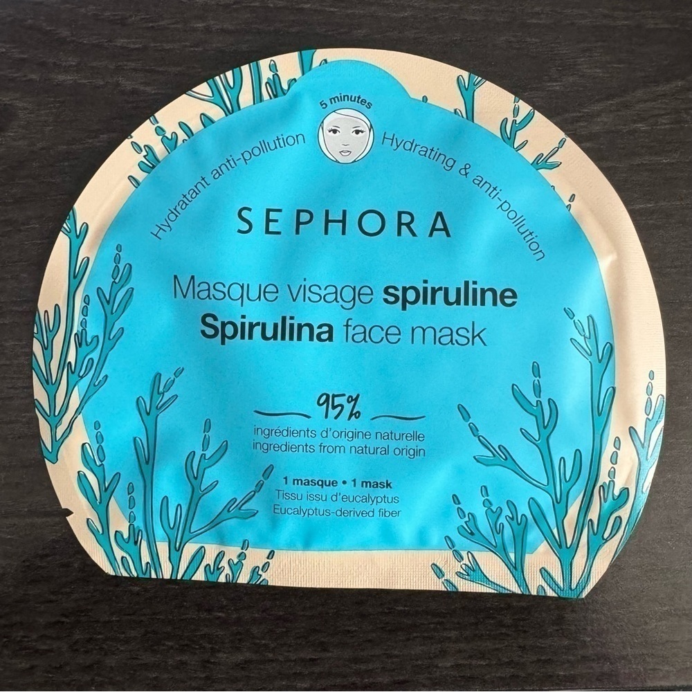 Sephora Spirulina Sheet Mask 10-Pack Hydrating Anti-Pollution